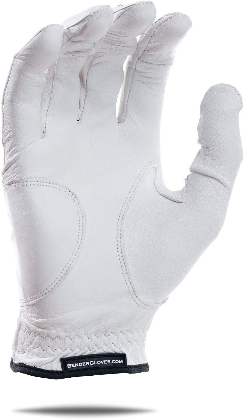 Bender - Mens Golf Glove, Durable Leather Golf Gloves, Unique Golf Gloves