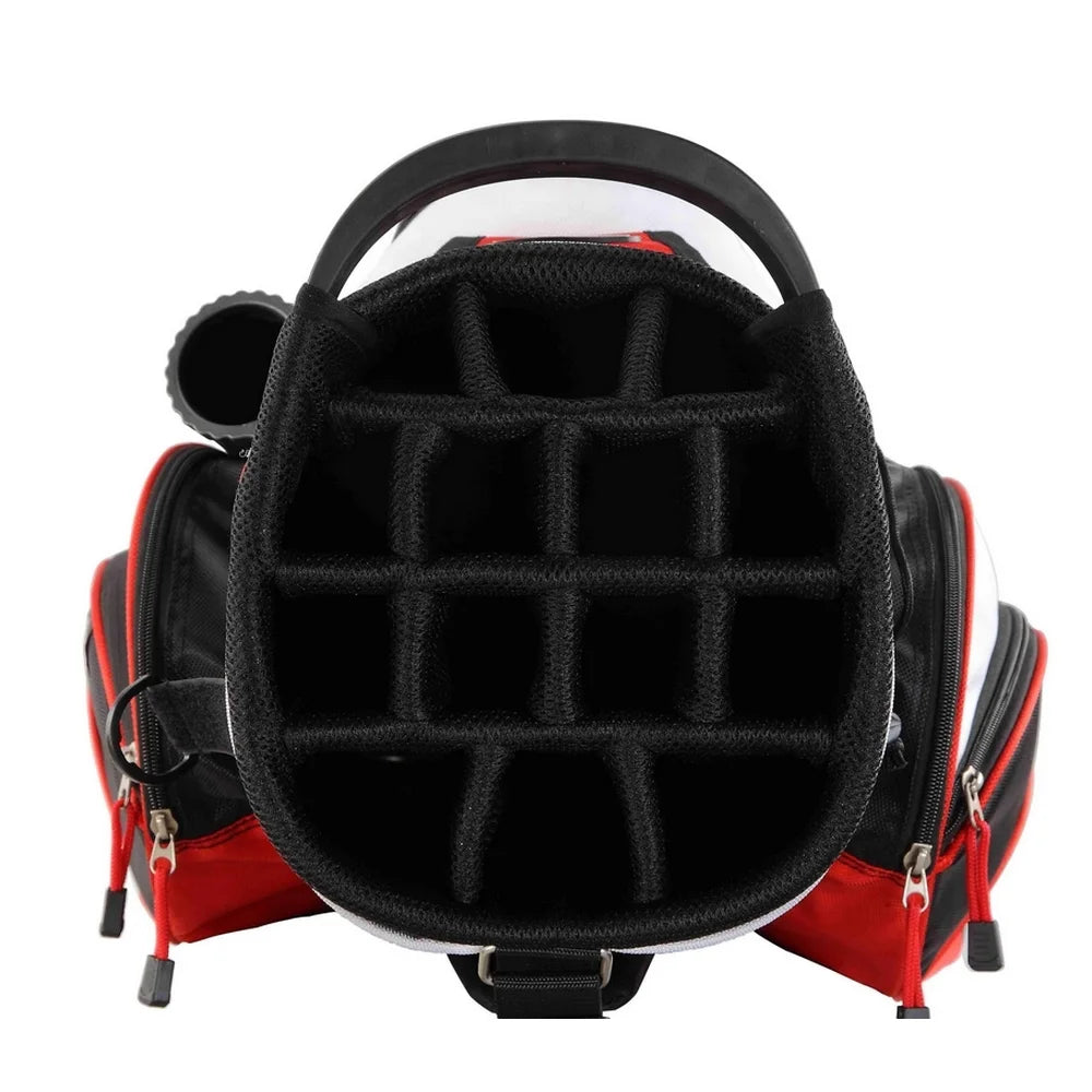 Tour 14 Way Cart Golf Bag Black, Red