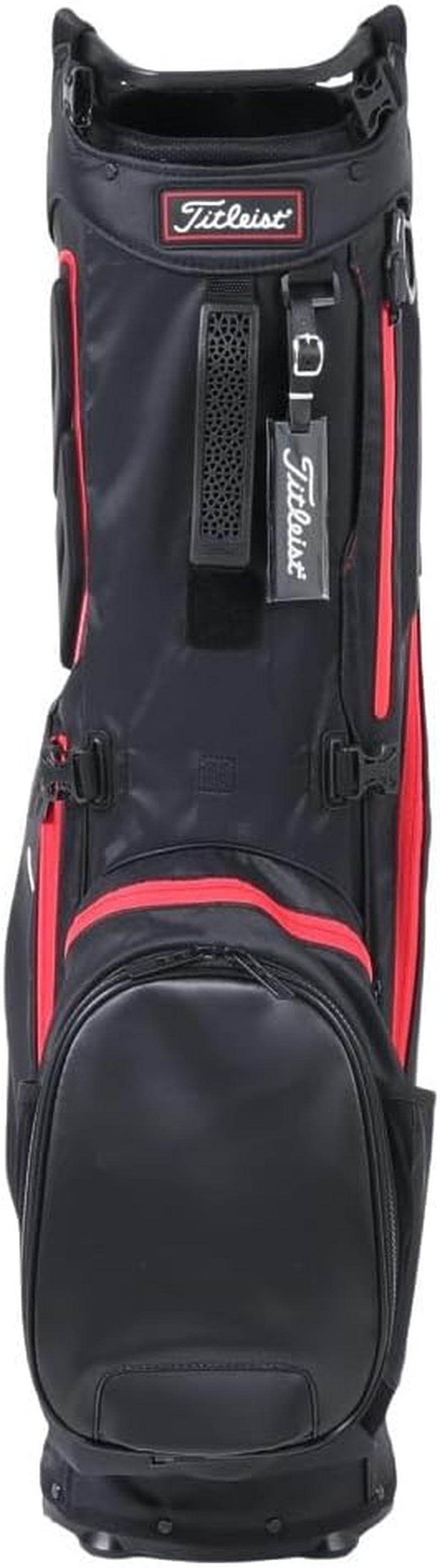 - Hybrid 5 Golf Bag - Black/Black/Red, 4.6 Lbs