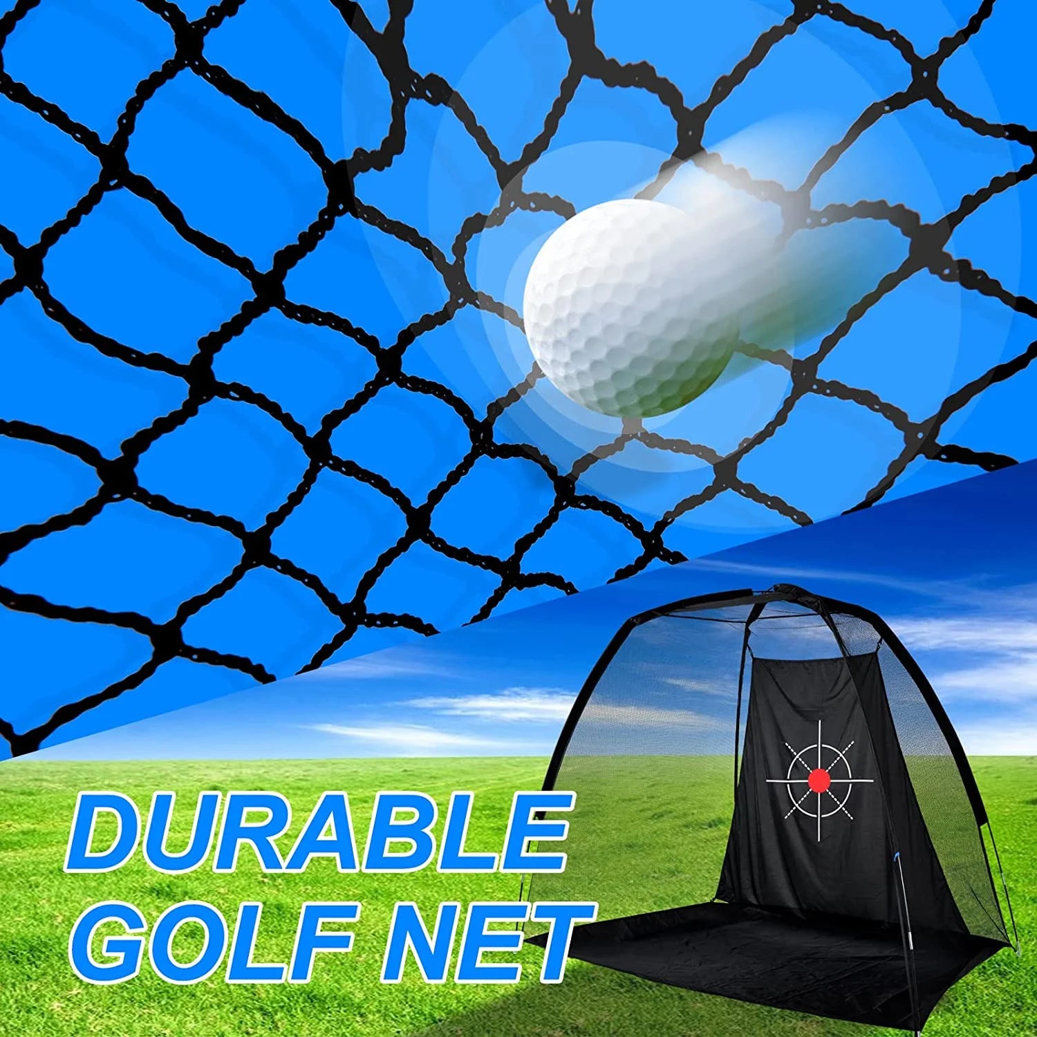 Golf Hitting Nets - Heavy Duty Golf Net for Home Practice, Quick Setup Golf Training Net