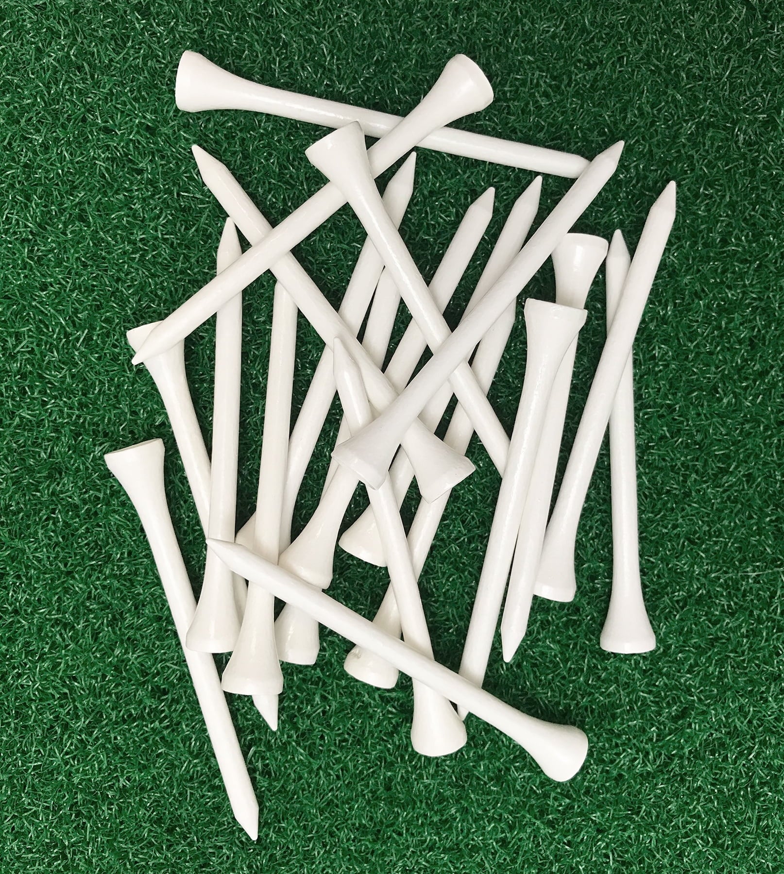 Pride Wood Golf Tee, 3-1/4 Inch, White, 90 Count