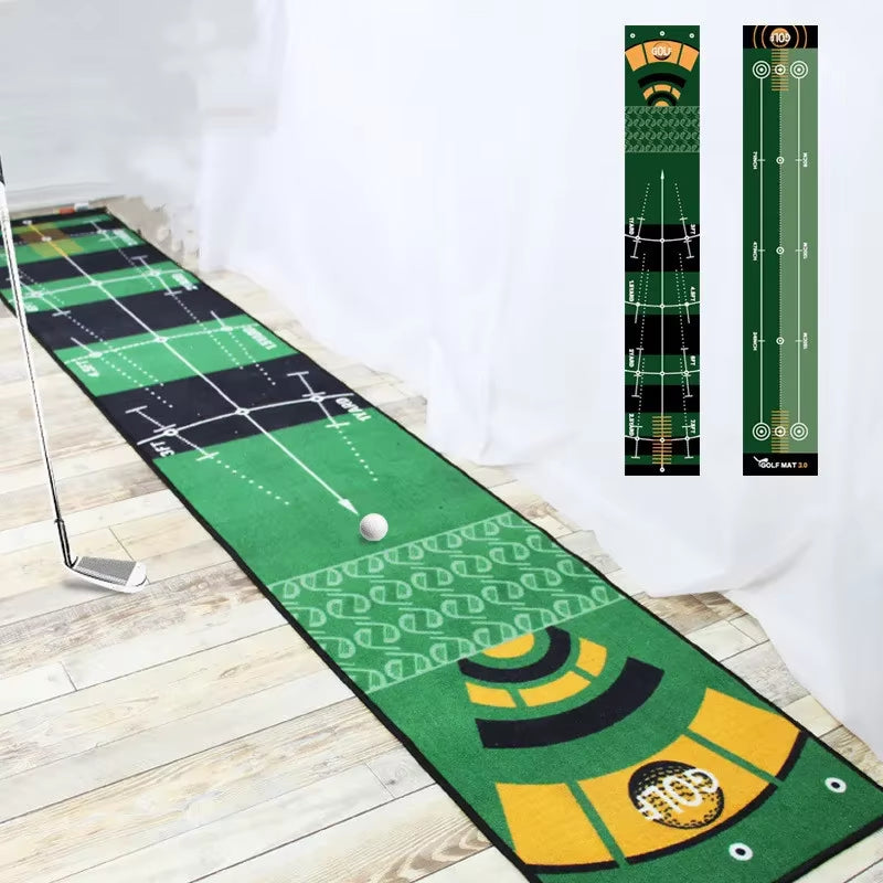 Golf Carpet Putting Mat Thick Smooth Practice Putting Rug for Indoor Home Office Golf Practice Grass Mat Golf Training