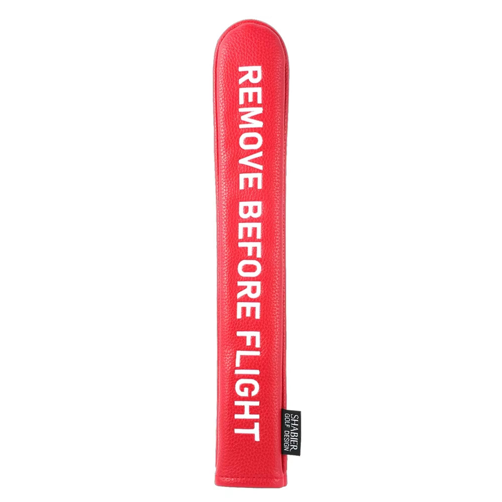 Red Remove before Flight Golf Headcover Golf 460CC Driver Cover Wood Hybrid Mallet Cover