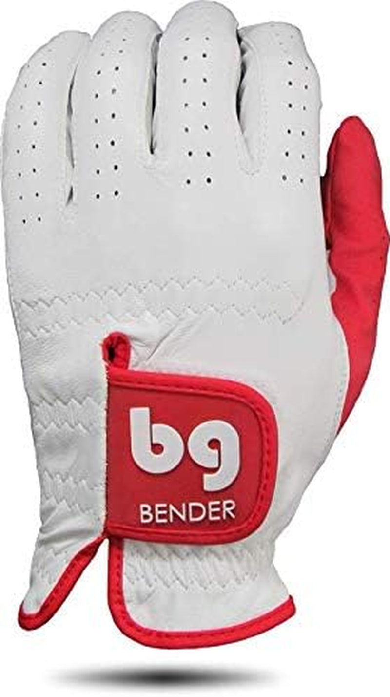 Bender - Mens Golf Glove, Durable Leather Golf Gloves, Unique Golf Gloves