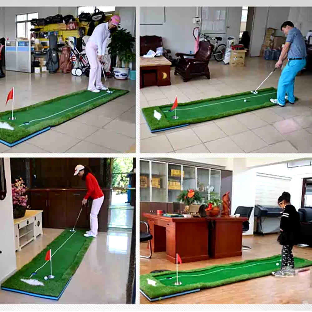 Indoor Golf Mats Putting Green Golf Practice Green Golf Training Aids with Size 0.5X3M and 0.75X3M for Choice