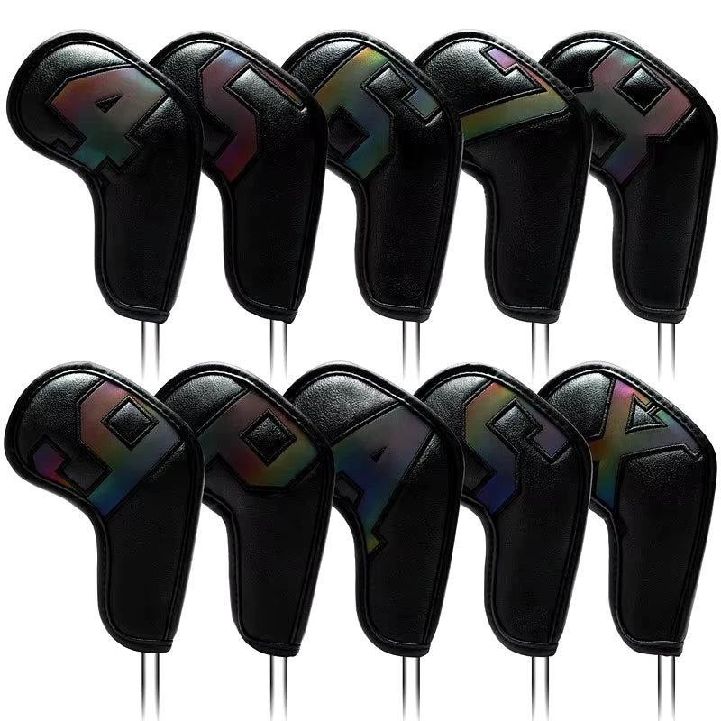 Gradients Number Golf Iron Head Covers Iron Headovers Wedges Covers 4-9 ASPX 10Pcs Golf Fan Supplies