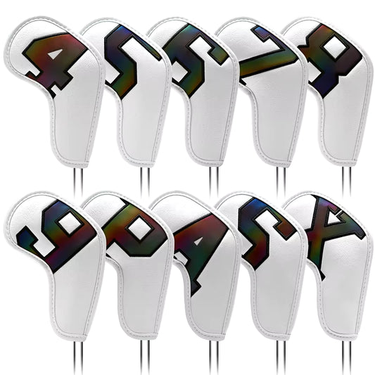 Gradients Number Golf Iron Head Covers Iron Headovers Wedges Covers 4-9 ASPX 10Pcs Golf Fan Supplies