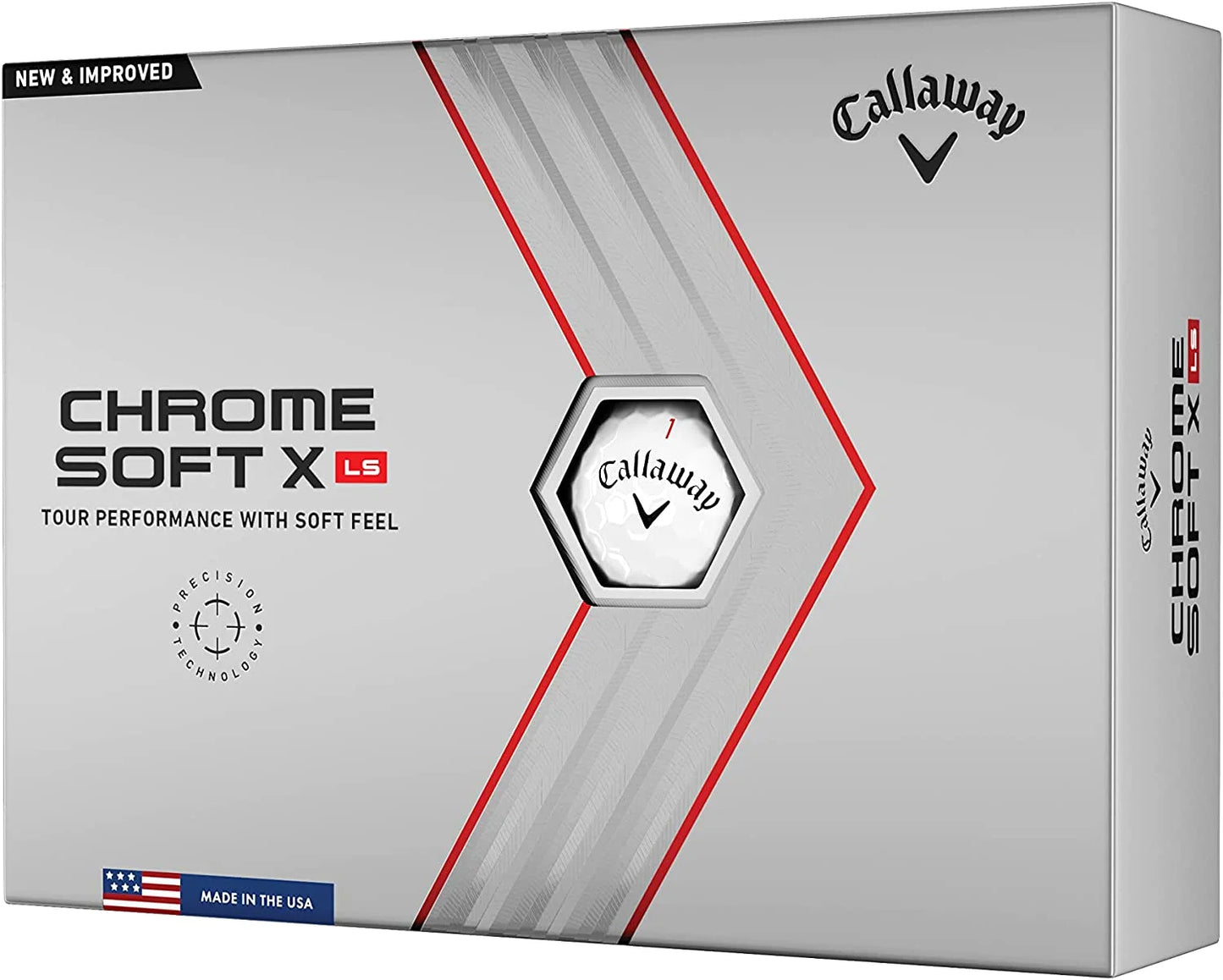 Chrome Soft X LS Golf Balls 12Pk White