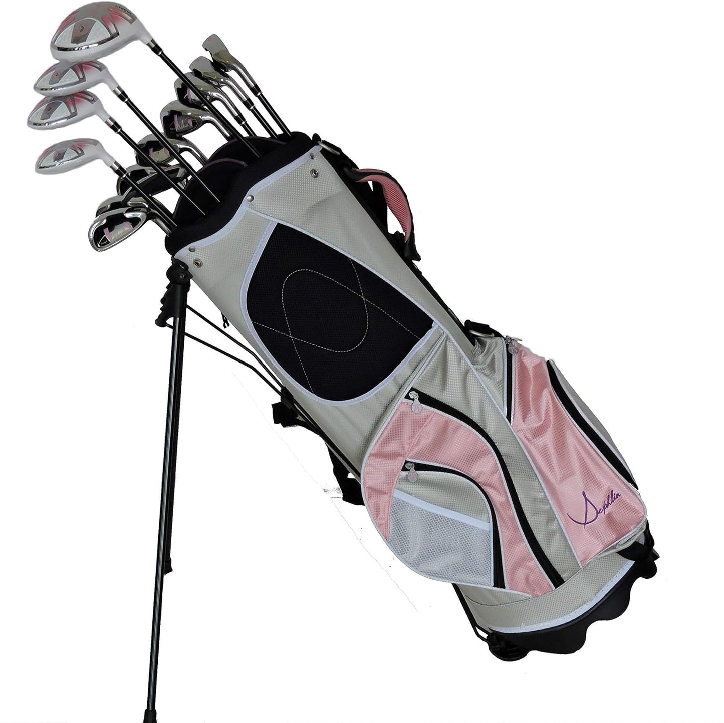 Signature Womens Pink 13 Pieces Golf Clubs and Golf Bag