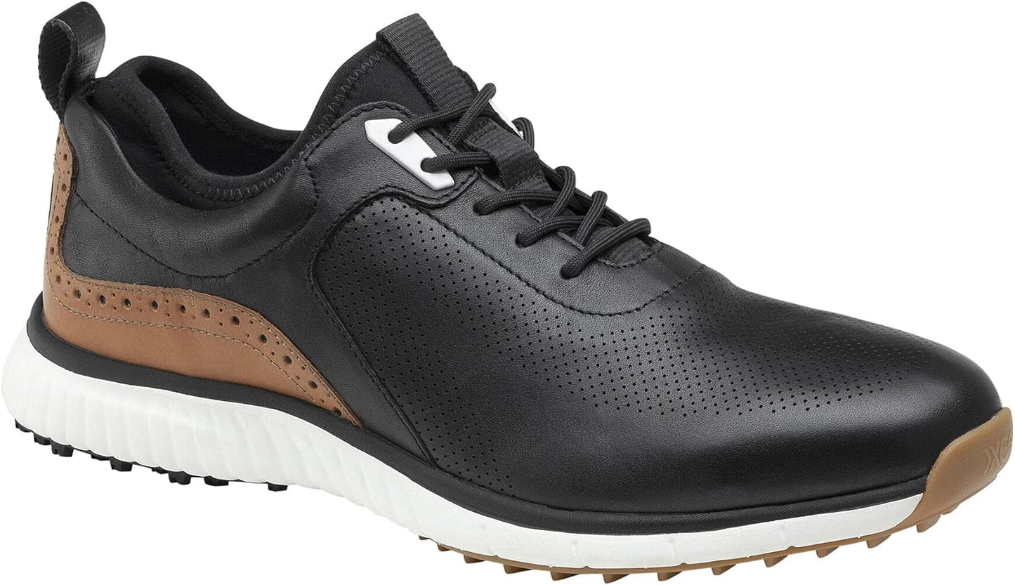 Men'S XC4 H1-Luxe Hybrid Golf Shoes | Waterproof Leather | Lightweight | Memory-Foam Cushioning