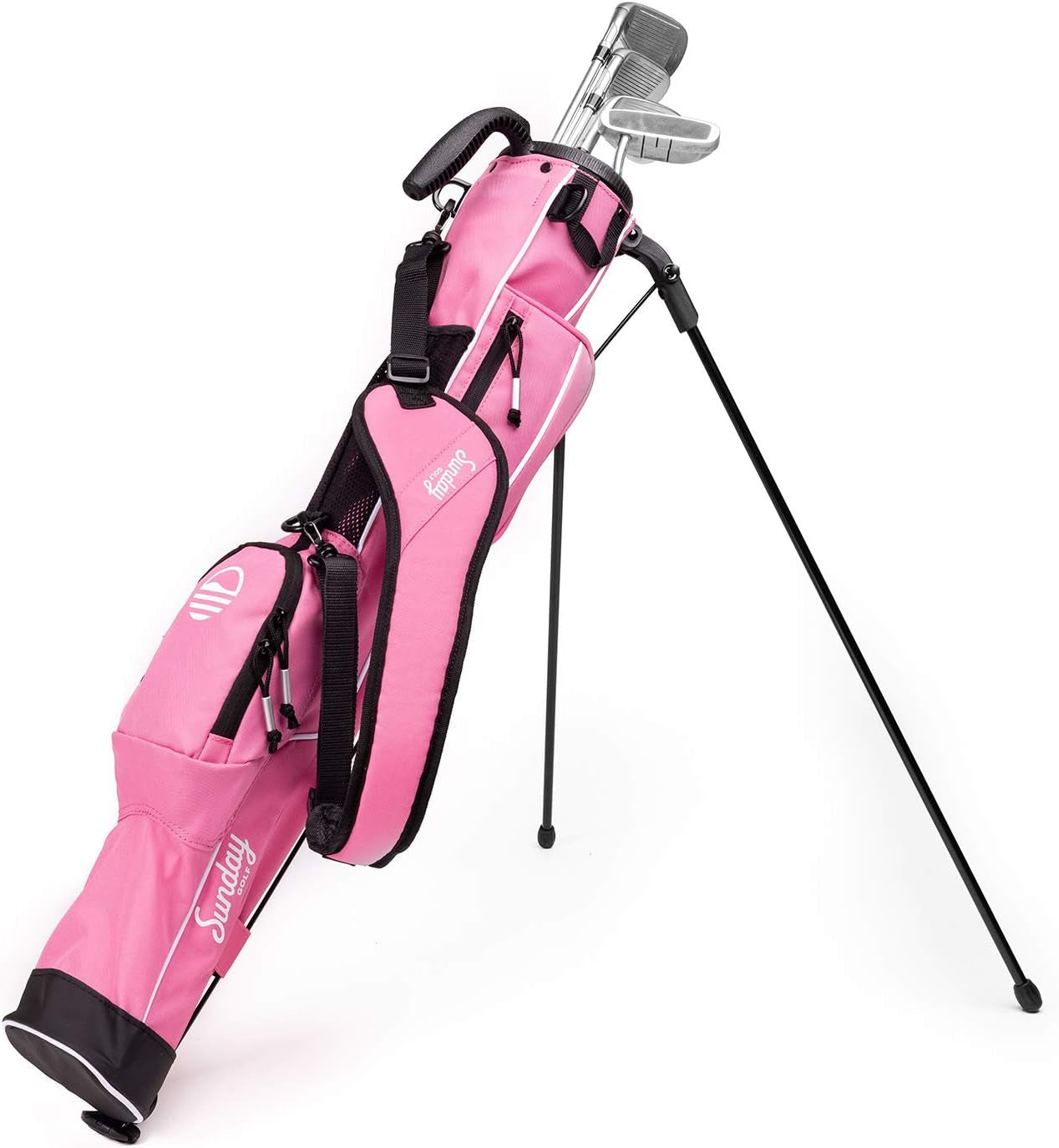 Sunday Golf - Lightweight Sunday Golf Bag with Strap and Stand – Easy to Carry and Durable Pitch N Putt Golf Bag – Golf Stand Bag for the Driving Range, Par 3 and Executive Courses – 31.5 Inches Tall…