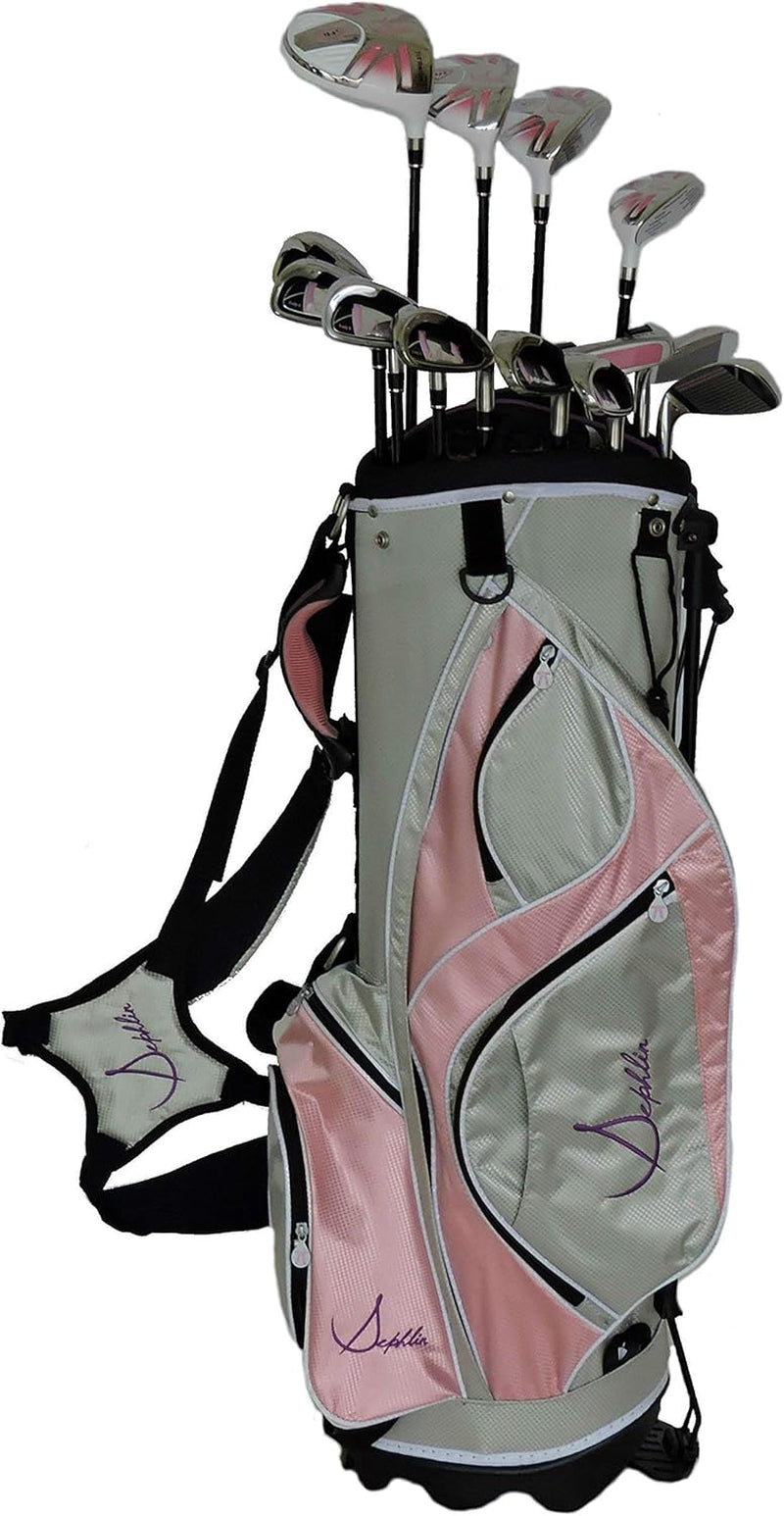 Signature Womens Pink 13 Pieces Golf Clubs and Golf Bag