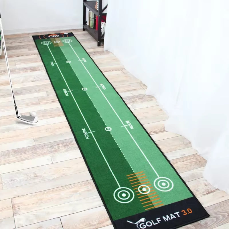 Golf Carpet Putting Mat Thick Smooth Practice Putting Rug for Indoor Home Office Golf Practice Grass Mat Golf Training