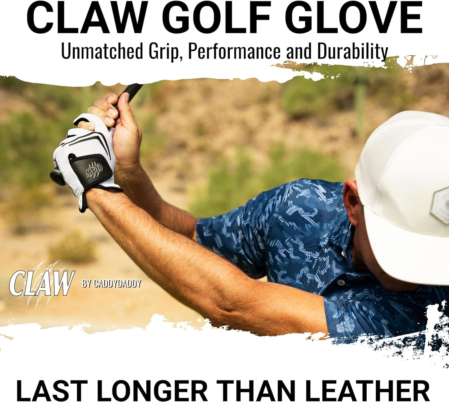 Claw Golf Gloves for Men | Flex-Mesh Design for Cool Ventilation | Lasts 3-5 Times Longer than Leather | Silicone-Web Coating for Maximum Grip | Machine-Washable