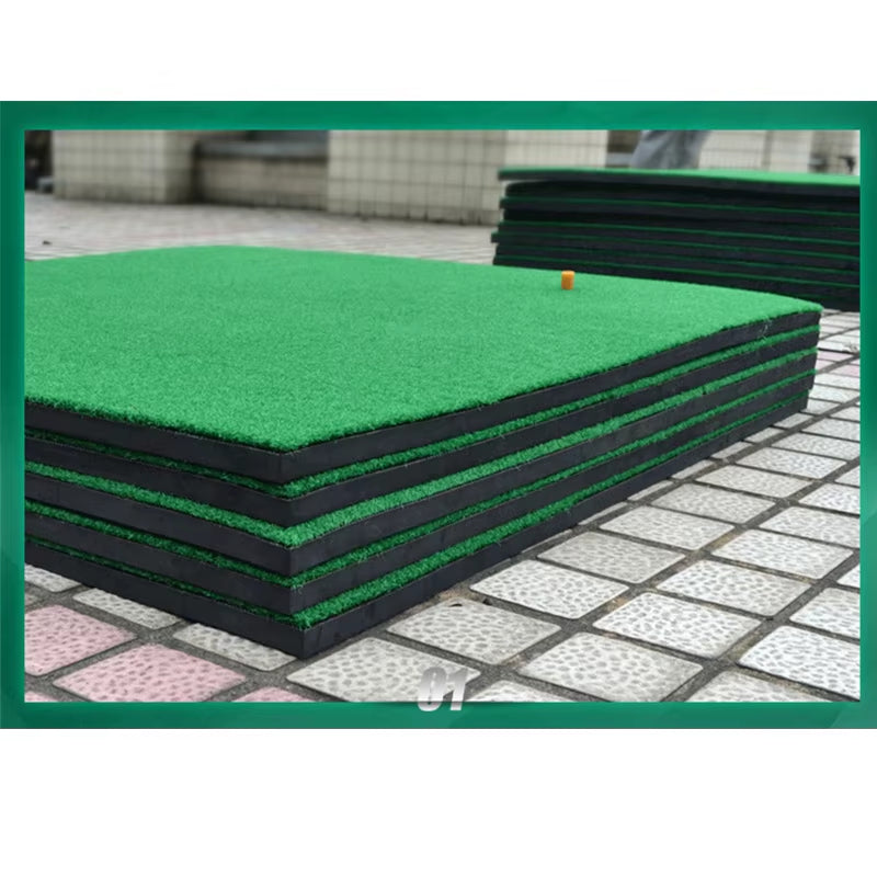 Golf Mats Practice Hitting Mat Golf Swing Trainer Training Turf Mat with Rubber Tee Holder 1.5M*1.5M/1.5M*1.0M Etc.