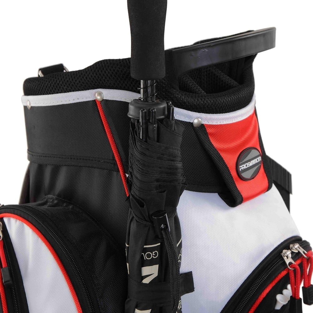 Tour 14 Way Cart Golf Bag Black, Red