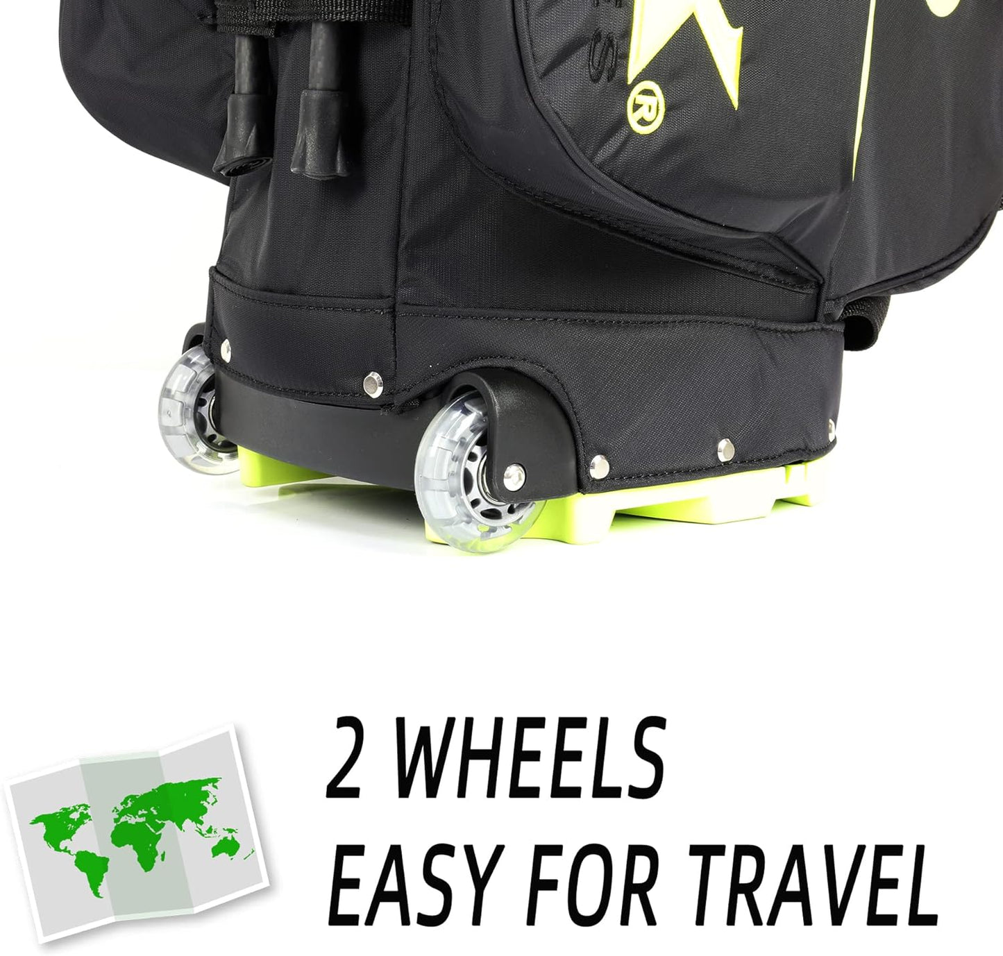 Golf Stand Bag Retractable, 6 Way Dividers with Backstrap Shoulder Carry Golf Bag, Golf Bag Stand with Wheel for Traveling