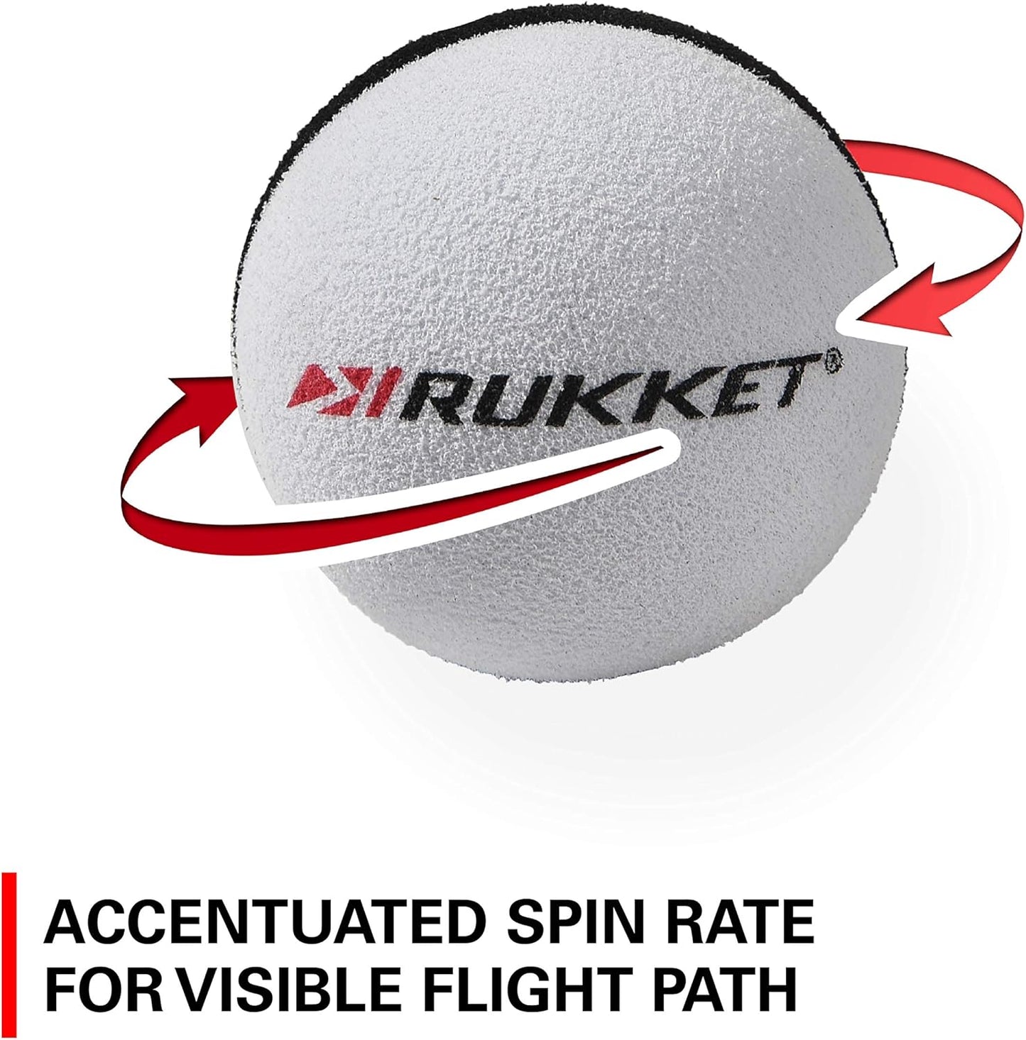 Rukket Practice Golf Ball, Almost Sponge Balls for Indoor Foam Training, Limited Flight High Visibility Birdie Tools