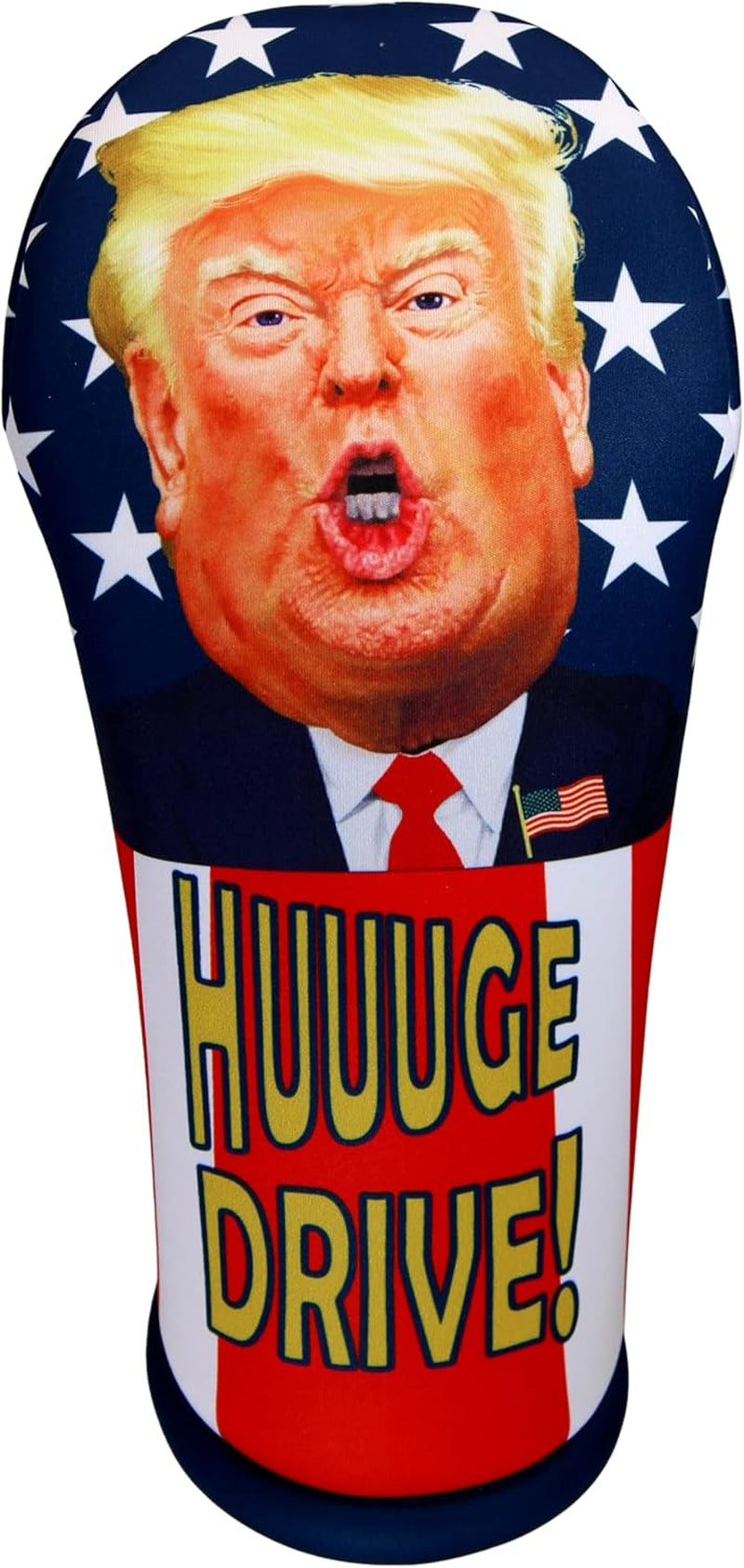 Trump Driver Golf Club Headcover HUUUGE Drive! - MAGA Fun! Easy On/Off, Made in USA by  - Golf Gift Accessory for 2024!