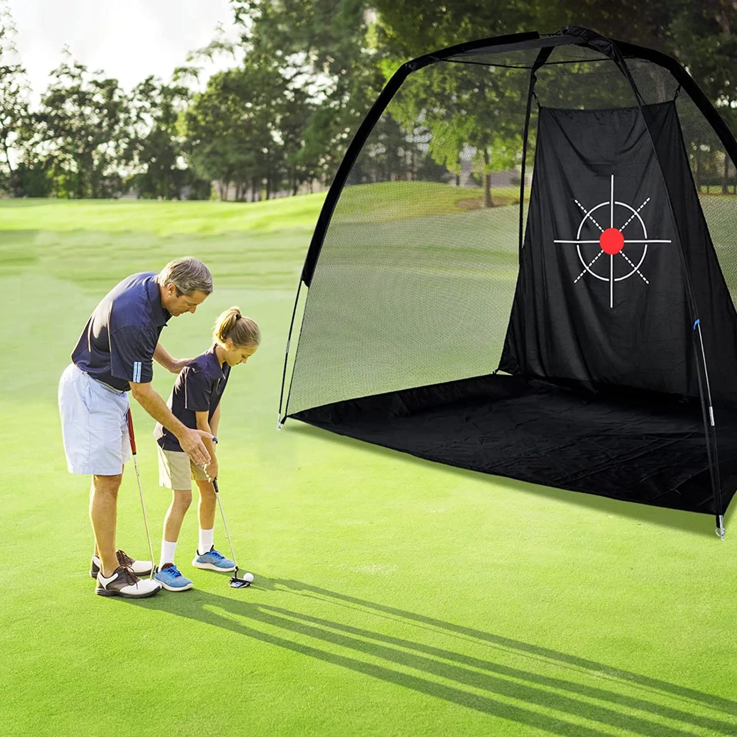 Golf Hitting Nets - Heavy Duty Golf Net for Home Practice, Quick Setup Golf Training Net