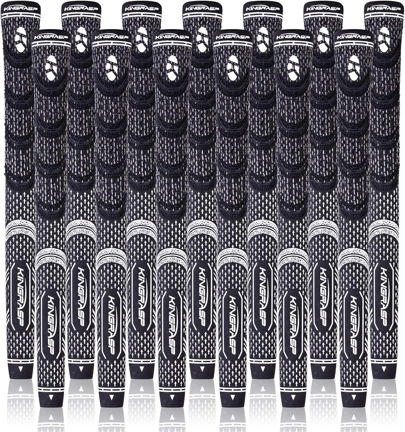 KINGRASP Golf Grips, Standard/Midsize, Golf Grips Set of 13(Free 13 Tapes), Anti-Slip Rubber Golf Club Grips, 8Colors Optional