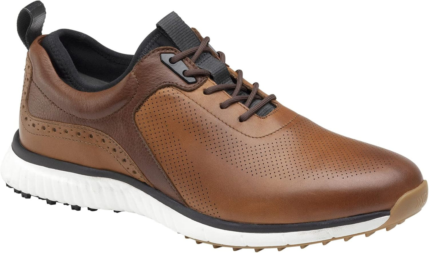 Men'S XC4 H1-Luxe Hybrid Golf Shoes | Waterproof Leather | Lightweight | Memory-Foam Cushioning