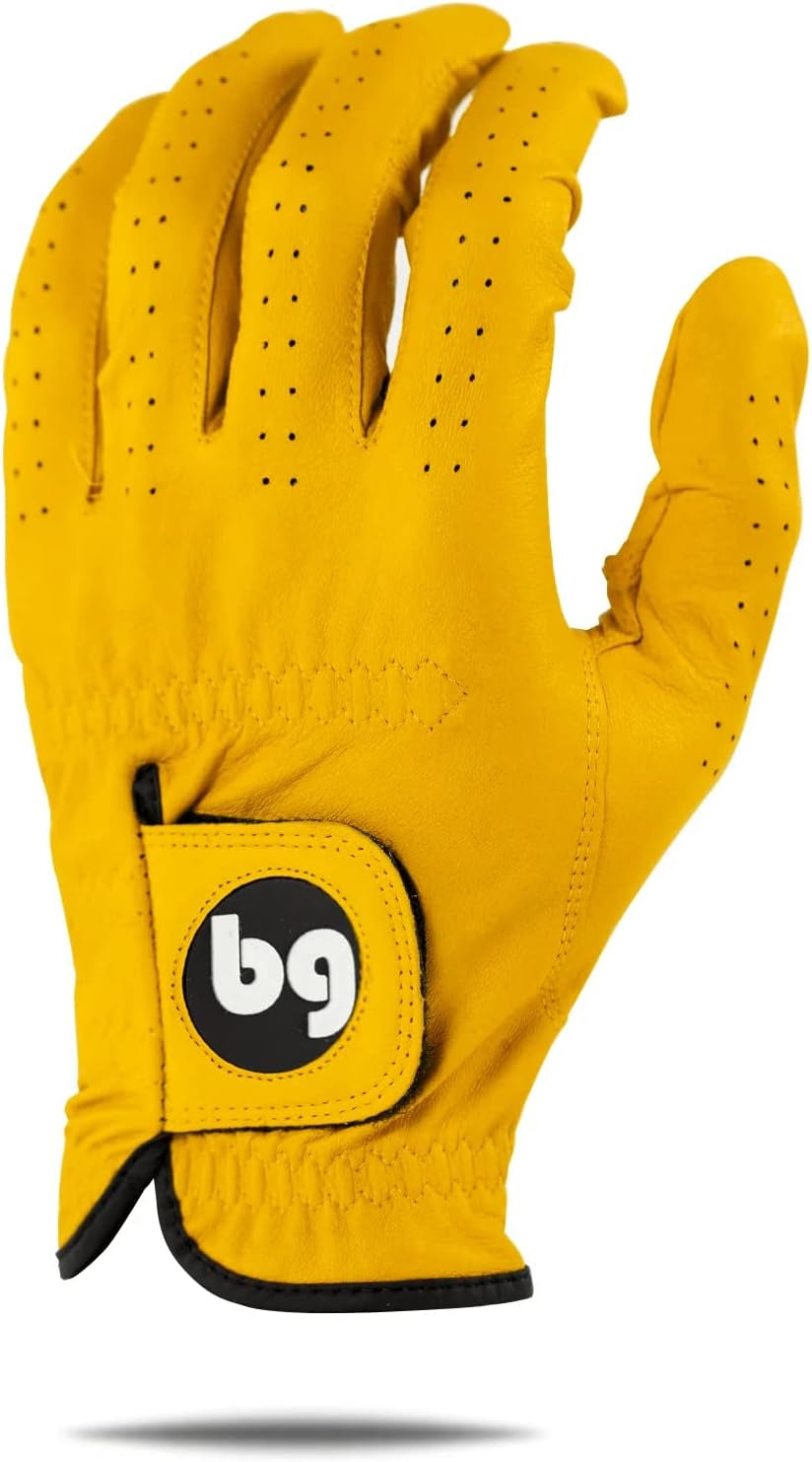 Bender - Mens Golf Glove, Durable Leather Golf Gloves, Unique Golf Gloves