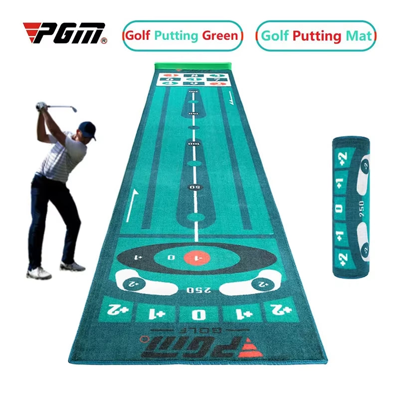 3M Golf Putting Mat Thick Smooth Practice Putting Carpet Rug Practice Set Ball Return Golf Putting Green for Indoor Home Office