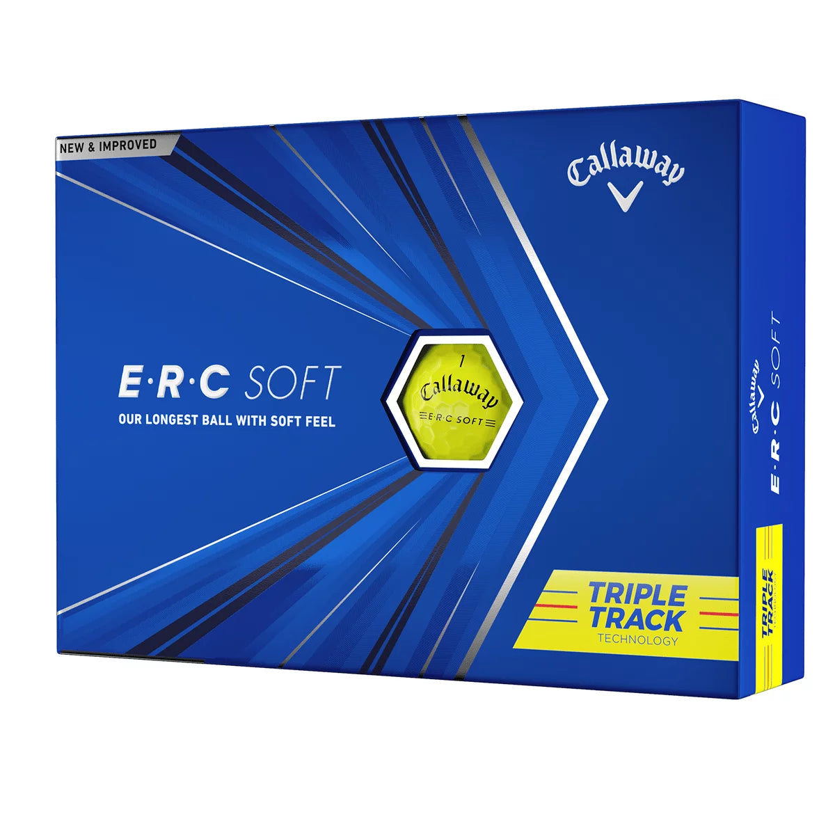 ERC Soft 2021 Golf Balls, Yellow, 12 Pack