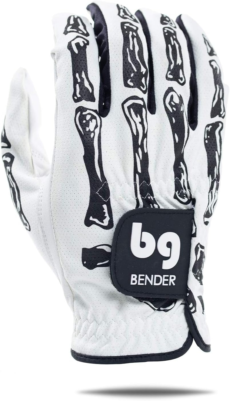 Bender - Mens Golf Glove, Durable Mesh Golf Gloves, Unique Golf Gloves