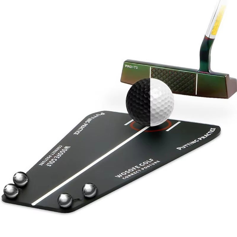 Golf Putting Track Board Golf Putter Green Practice Board Golf Putter Trajectory Balancer for Golf Training Aid Equipments