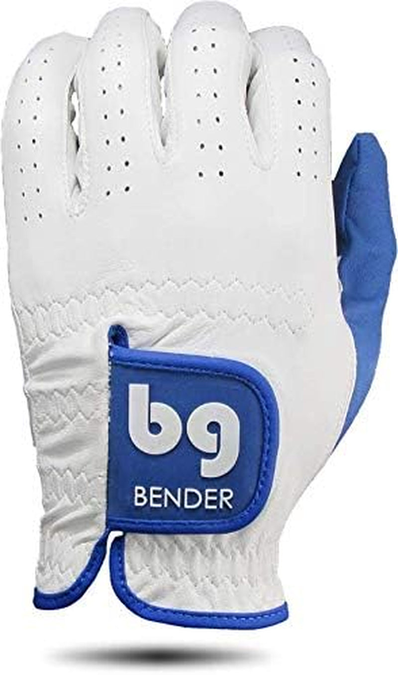 Bender - Mens Golf Glove, Durable Leather Golf Gloves, Unique Golf Gloves