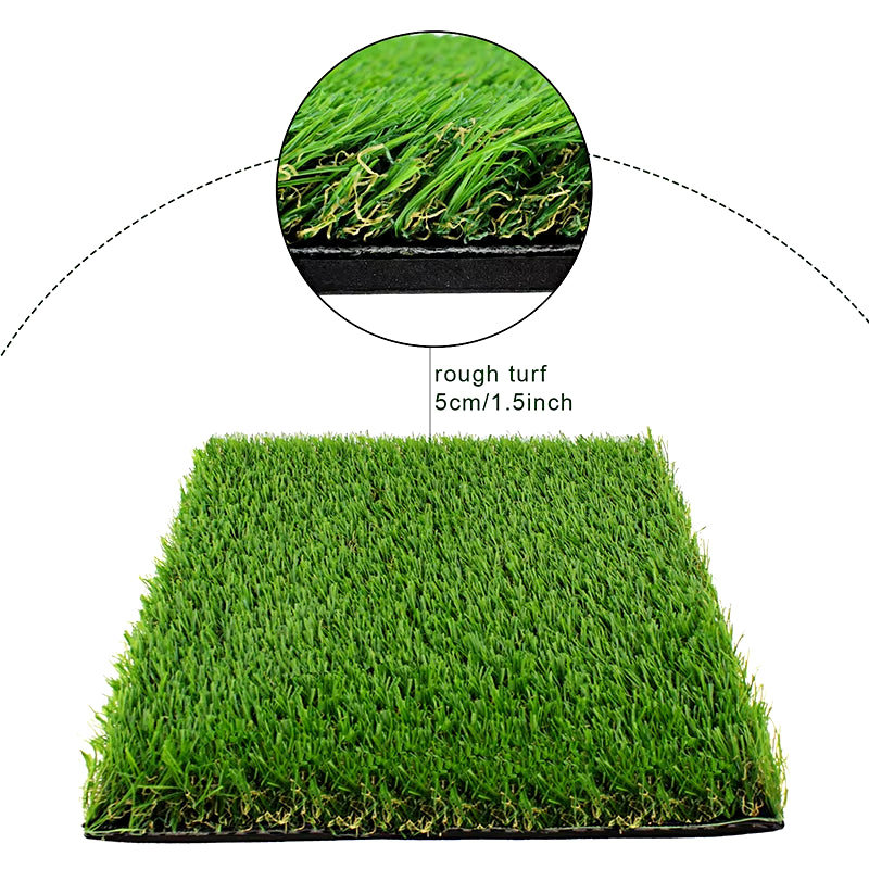 Golf Hitting Mats Indoor/Outdoor SBR Golf Mats for Driving Range Practice Backyard Use Green (Long/Short Grass)