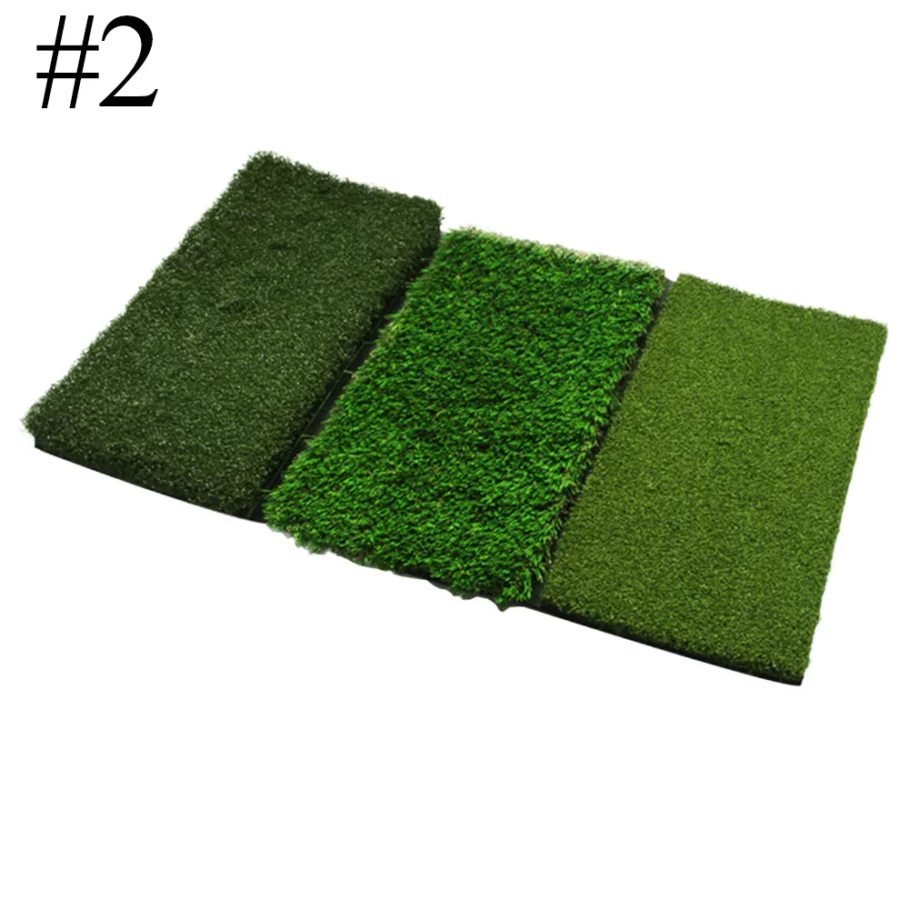 1Pcs Golf Hitting Mat 3 Grasses Golf Training Aids Indoor Outdoor Tri-Turf Golf Hitting Grass Golf Mats for Indoor Backyard