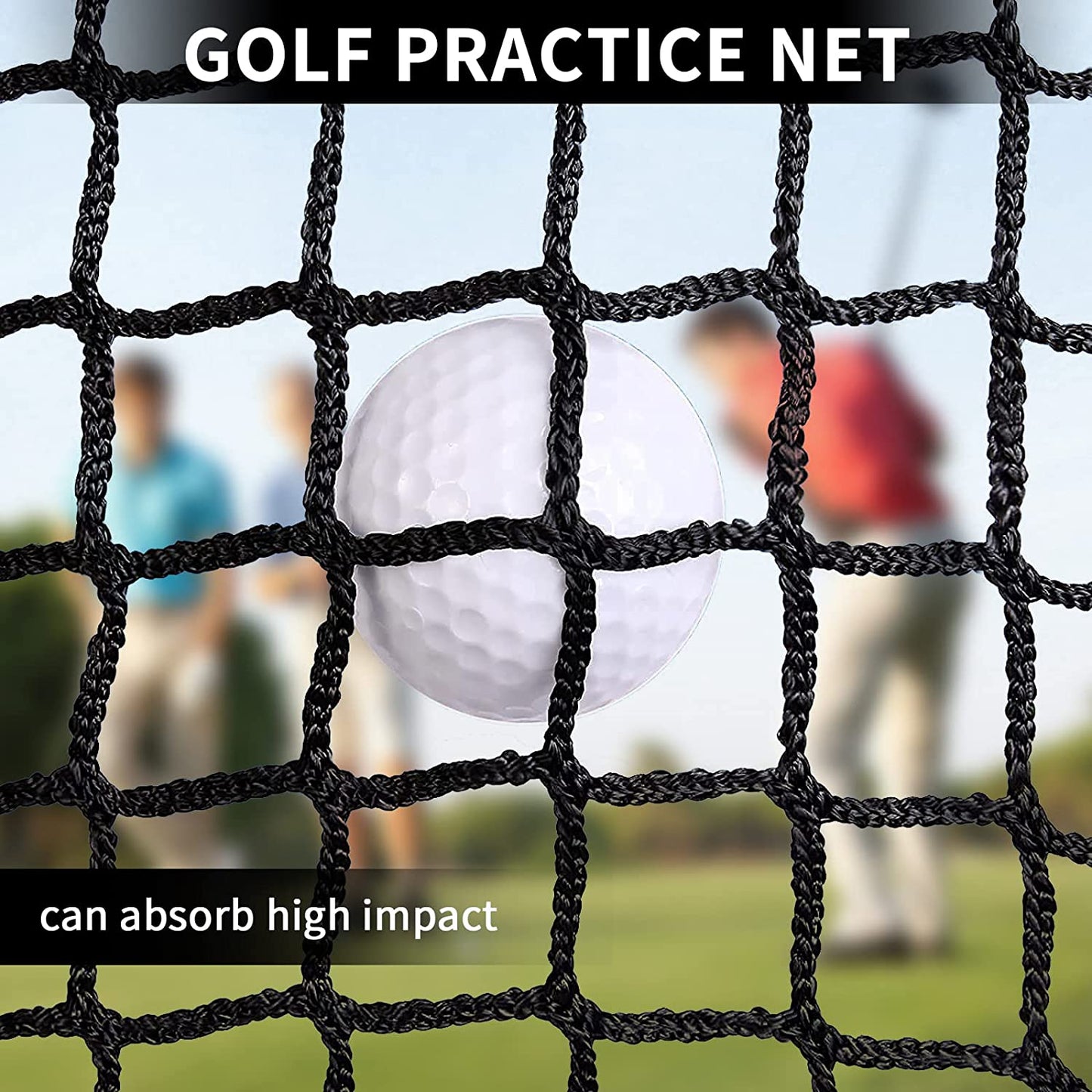 Golf Cage Net - 10X10X10Ft, Golf Hitting Net and Personal Driving Range for Indo