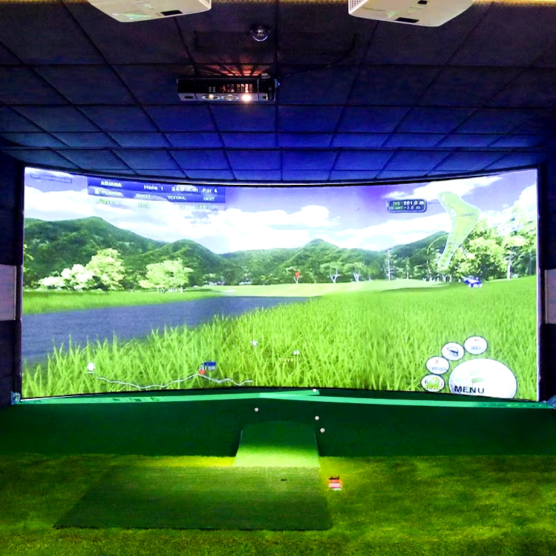 300X300Cm Home Gym Indoor Golf Simulator for Golf Ball Target Training Display Practice Screens Impact Screen Sensor